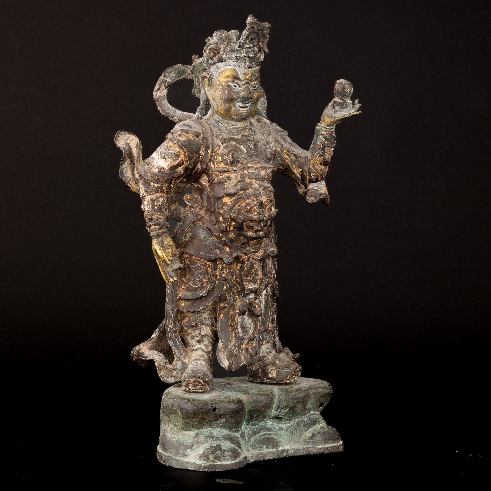 Figura di Guardiano in Bronzo, Cina, Dinastia Ming, XVI Secolo