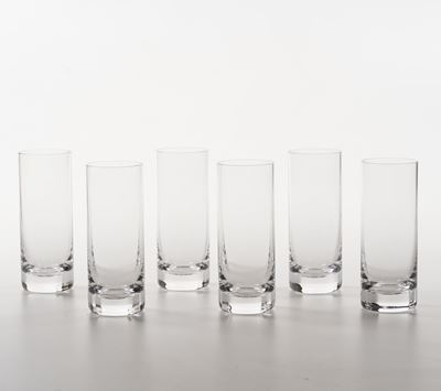 Sei Tumbler.francia, Manifattura Baccarat, Fine del XX Secolo.