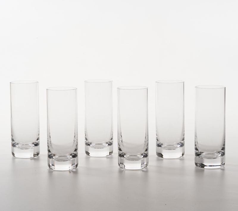 Sei Tumbler. Francia, Manifattura Baccarat, fine del XX secolo.  - Asta Arredo per la Tavola - Cambi Casa d'Aste