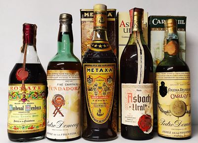 Romate, Fundador, Metaxa, Carlos, Asbach, Brandy