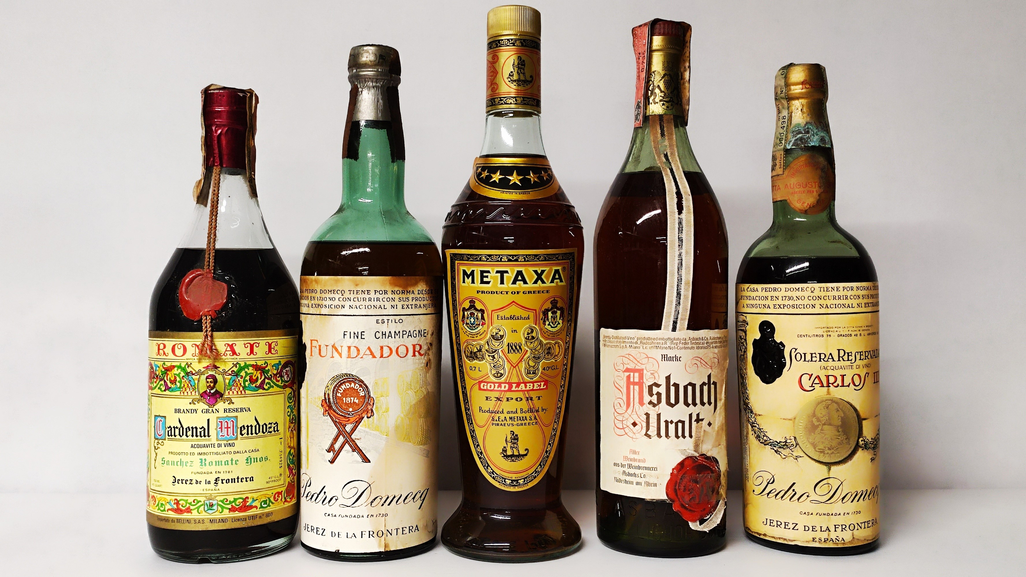 Romate, Fundador, Metaxa, Carlos, Asbach, Brandy