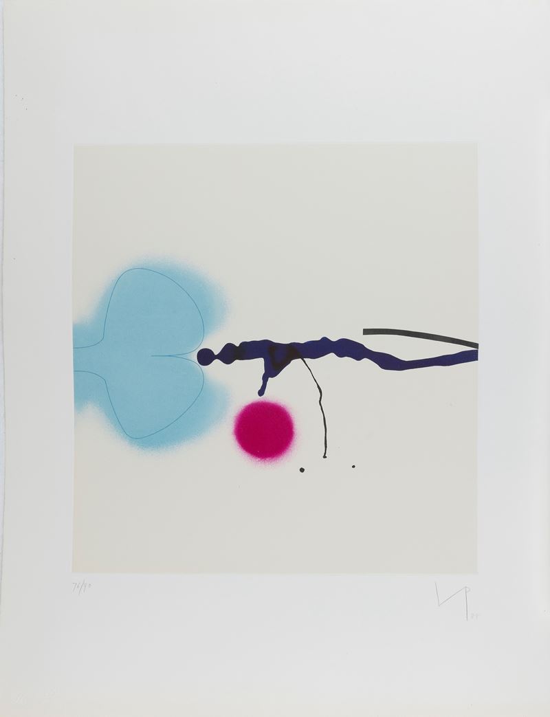 Victor Pasmore : Senza titolo  (1988)  - acquatinta - Auction Multiples and international graphics - Cambi Casa d'Aste