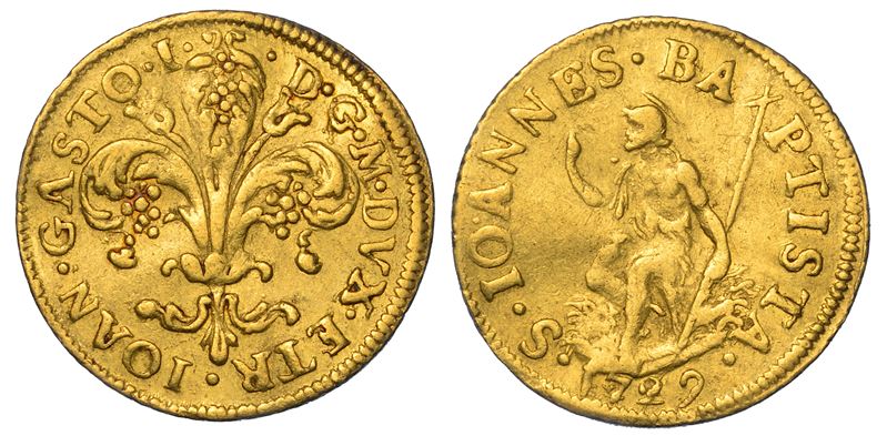 FIRENZE. GIAN GASTONE DE' MEDICI, 1723-1737. Fiorino 1729.  - Auction Numismatics - Cambi Casa d'Aste