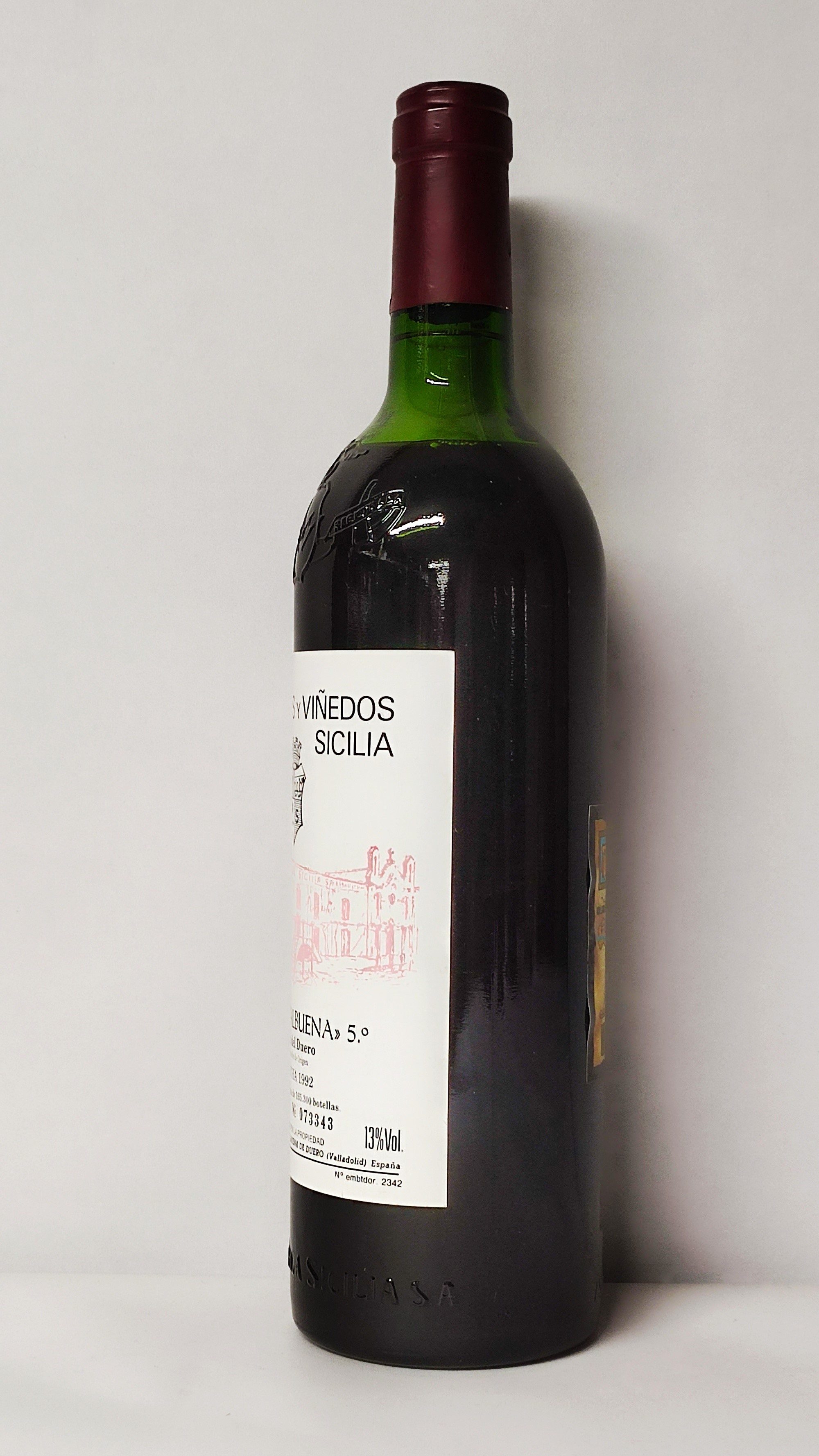 Bodegas Vega Sicilia Valbuena, 1992