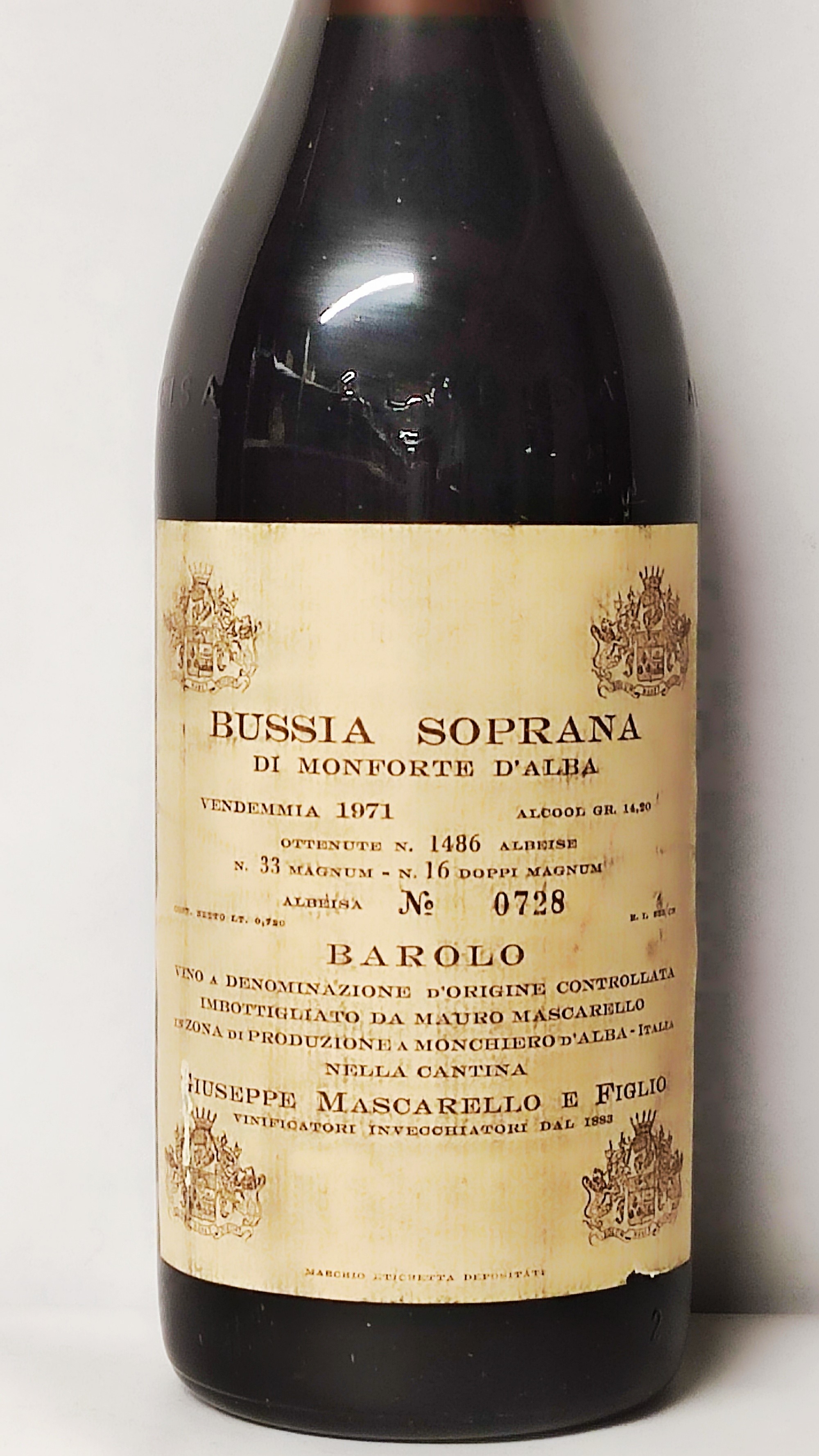 Giuseppe Mascarello Bussia Soprana, Barolo 1971