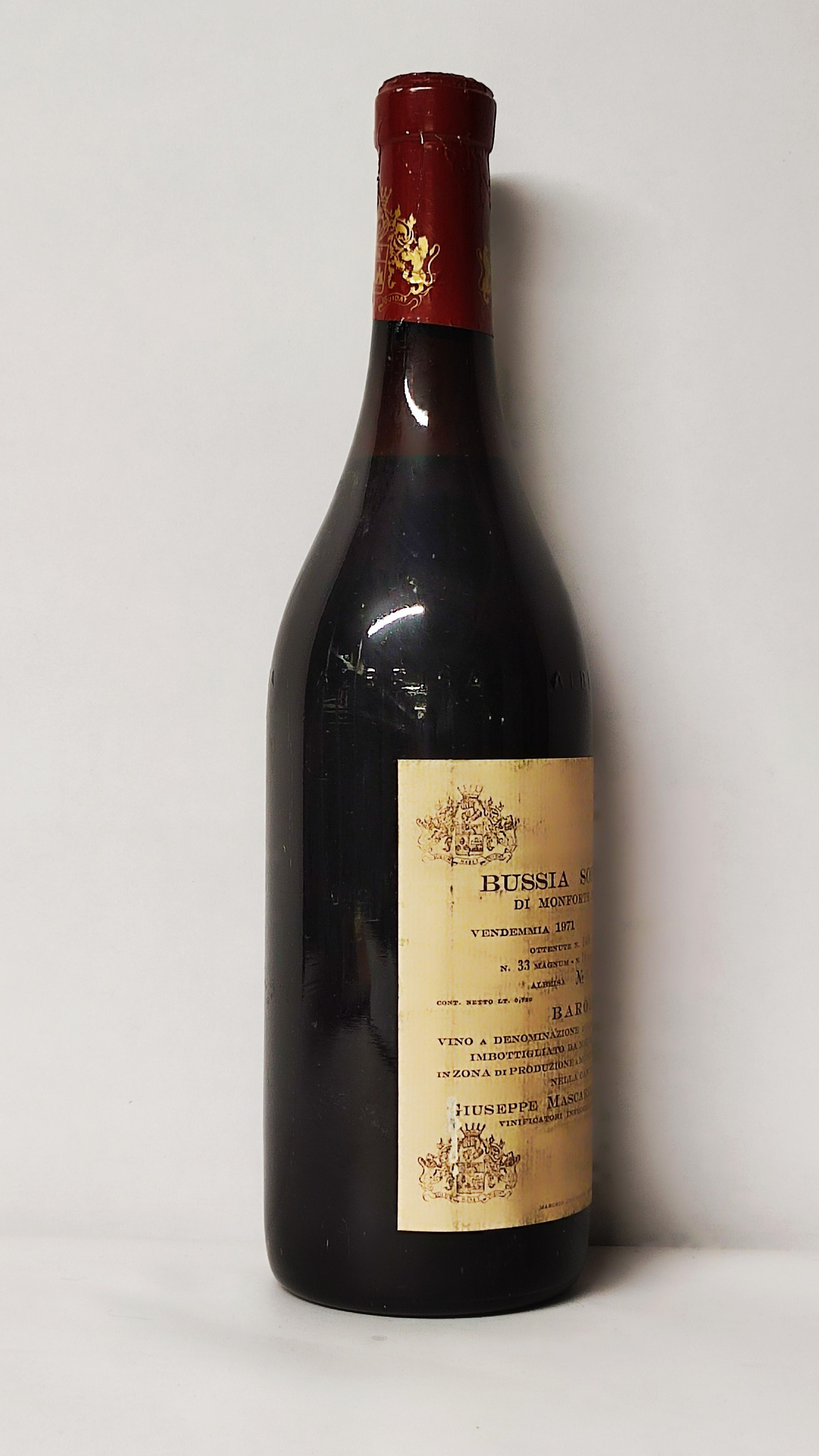 Giuseppe Mascarello Bussia Soprana, Barolo 1971