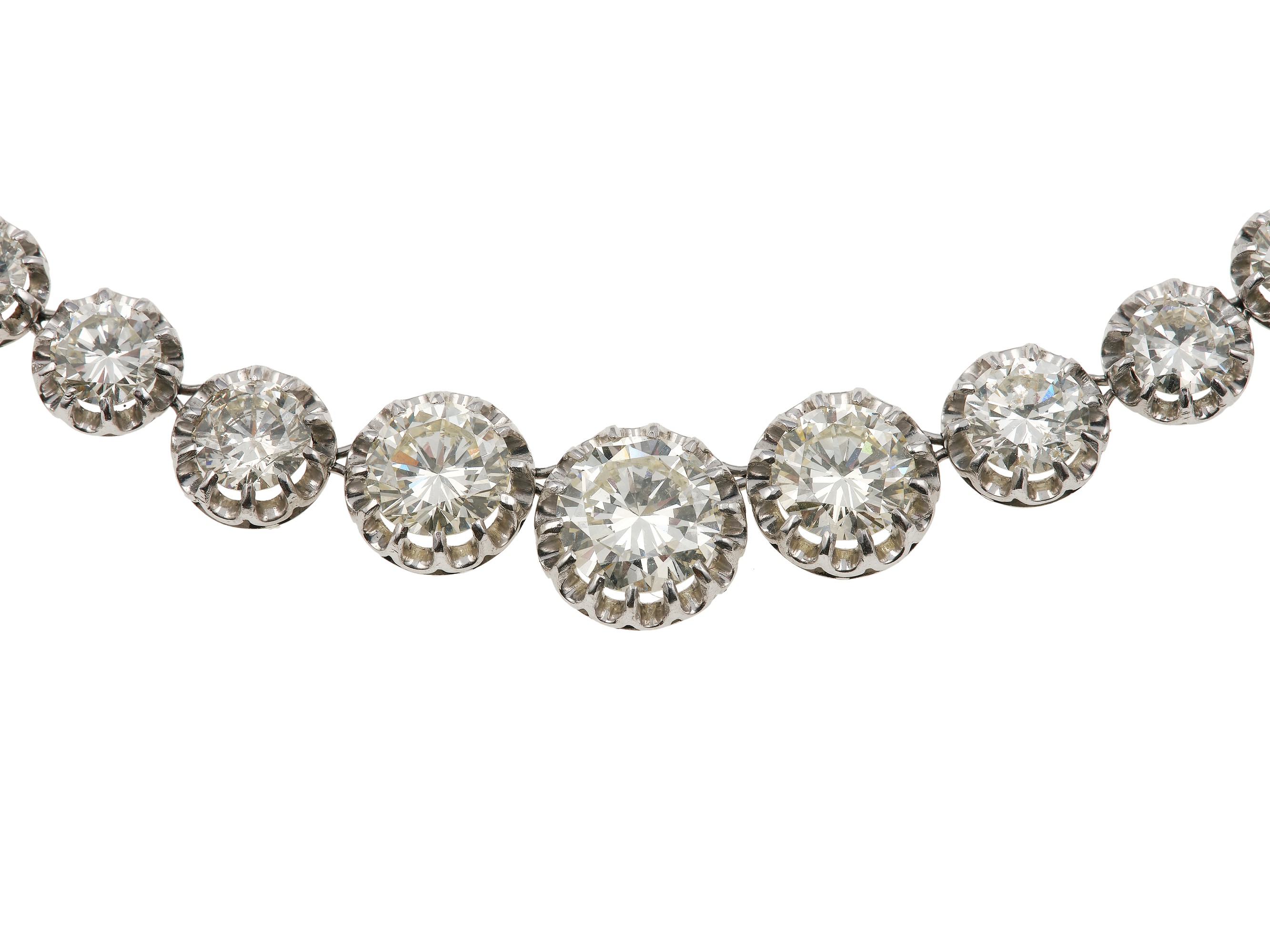Rivière con Diamanti Taglio Brillante per Ct 27.50 Circa