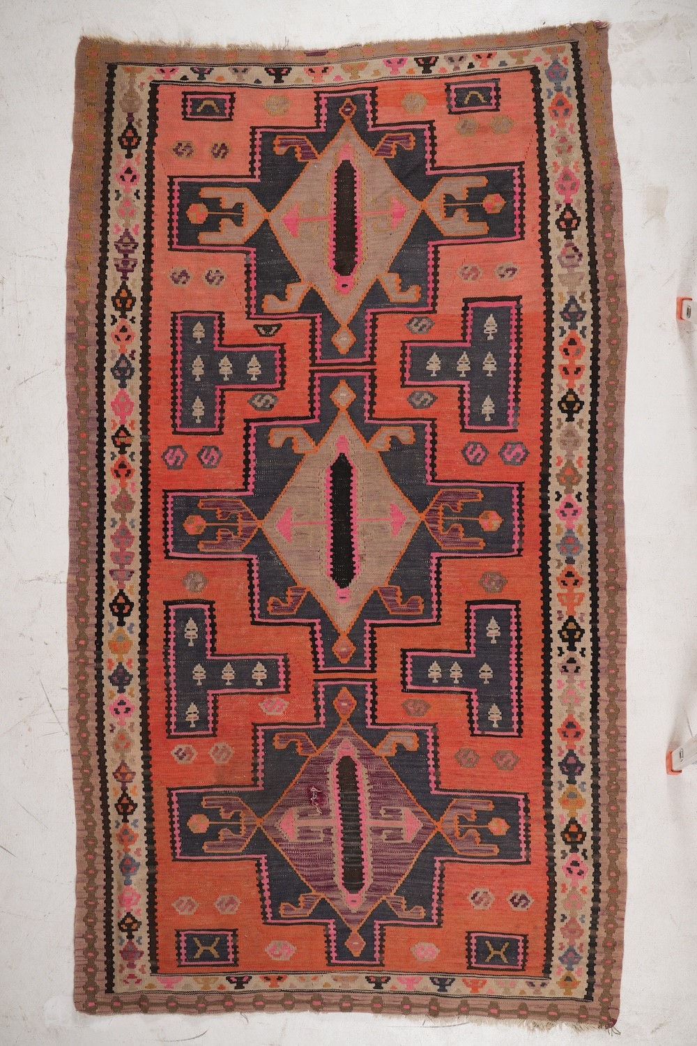 Lotto di Cinque Kilim Due Persia e un Caucaso Inizio XX Secolo, Due Moderni.