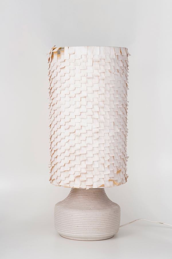 Grande lampada in ceramica