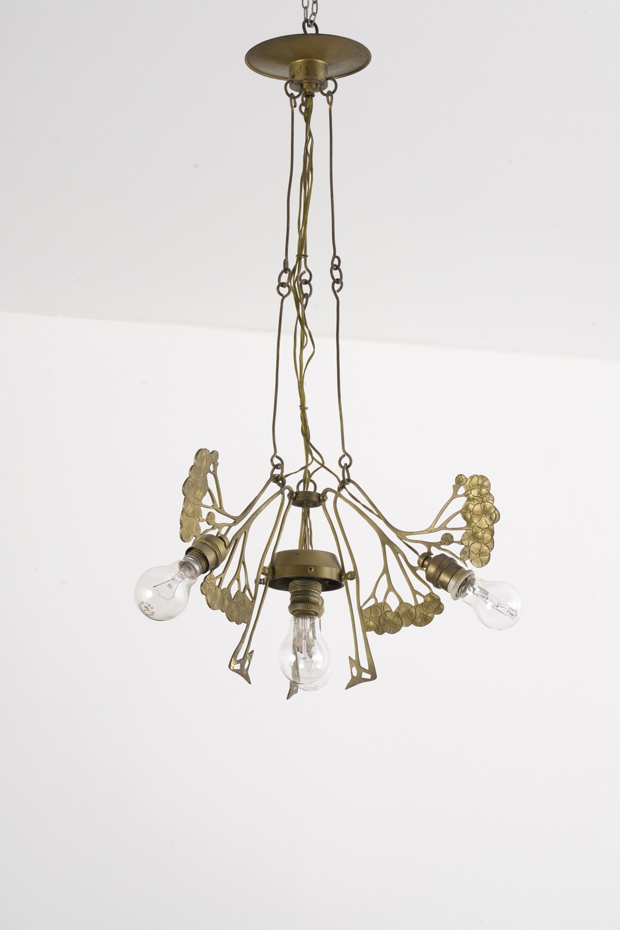 Due Lampadari Diversi in Metallo. XX Secolo