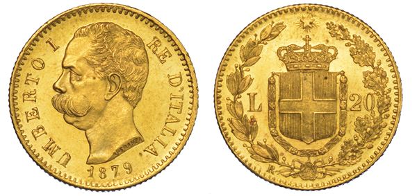 REGNO D'ITALIA. UMBERTO I DI SAVOIA, 1878-1900. 20 Lire 1879.