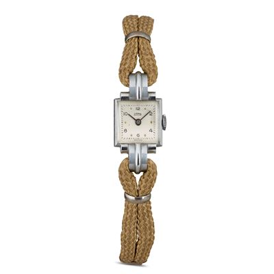 Orologio Lady in Acciaio Carica Manuale Quadrato "nos", 21x17 MM