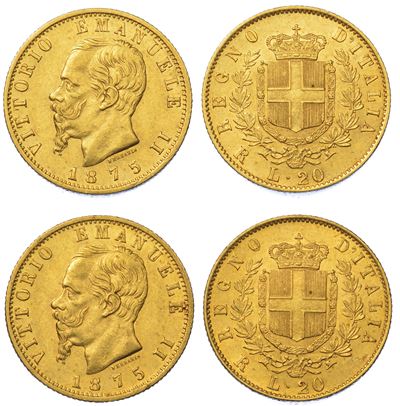 Regno D'italia. Lotto di Due Monete.