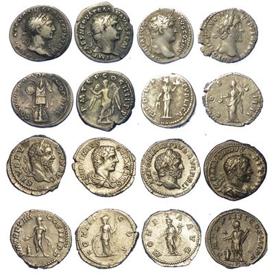 Impero Romano. Lotto di Otto Monete.