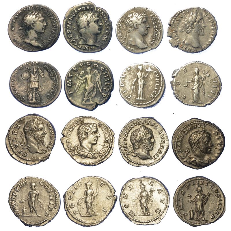 IMPERO ROMANO. Lotto di otto monete.  - Auction Numismatics - Cambi Casa d'Aste