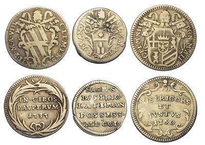 Stato Pontificio. Lotto di Tre Monete.