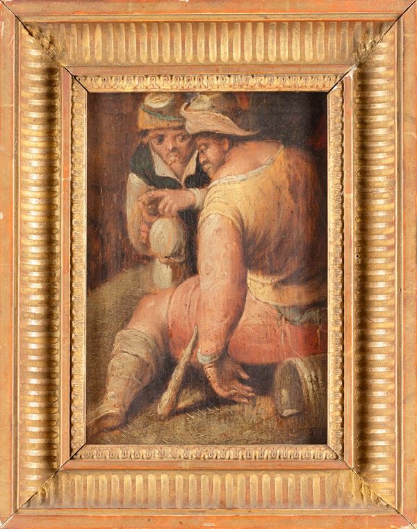 Scena di genere con contadini