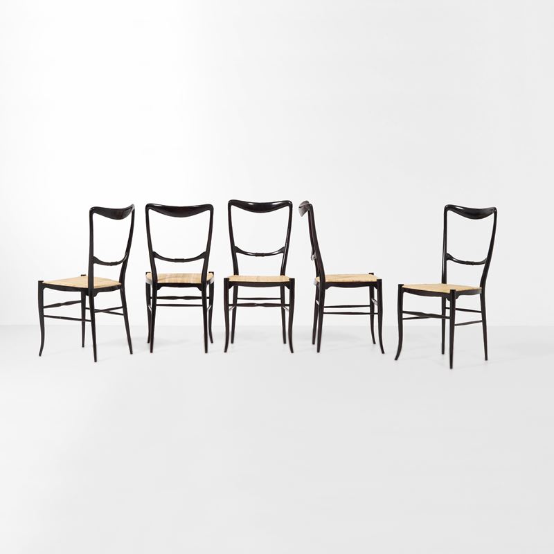 Cinque sedie  - Auction Design LAB - Cambi Casa d'Aste