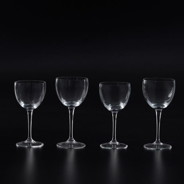 Servizio di calici. Italia, Manifattura Molar, seconda metà del XX secolo.