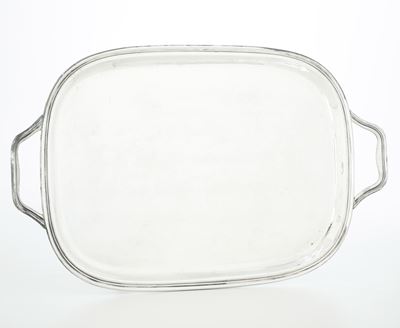 Vassoio Biansato. Argenteria Milanese del XX-XXI Secolo. Argentiere Dabbene