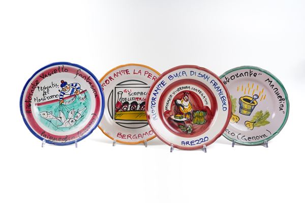 Nove piatti del buon ricordo. Vietri, seconda metà del XX secolo.