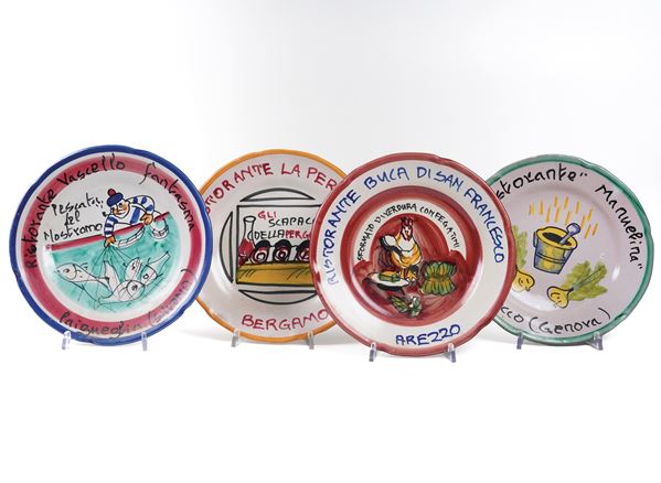 Nove piatti del buon ricordo. Vietri, seconda metà del XX secolo.