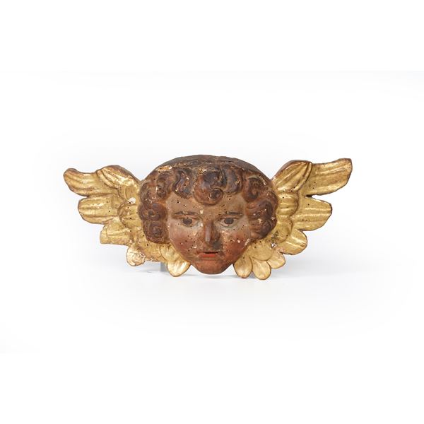 Testa di cherubino. Scultore del XVIII secolo