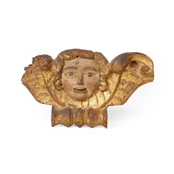 Testa di cherubino. Scultore del XVIII secolo