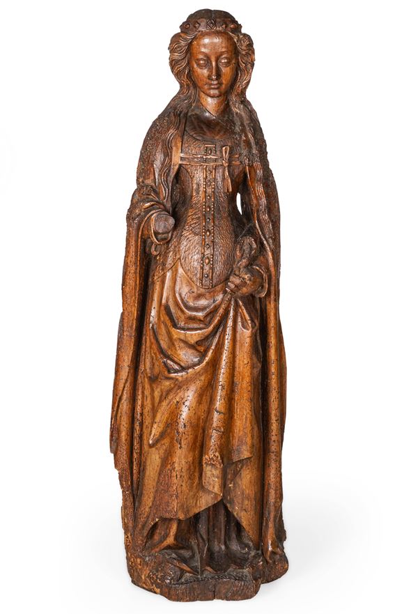 Scultore d'oltralpe (Fiandre ?) XV-XVI secolo Santa Elisabetta