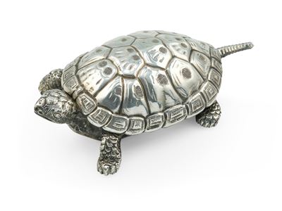 Ilario Pradella, Milano, Scatola “tartaruga” in argento 800 per M. Buccellati