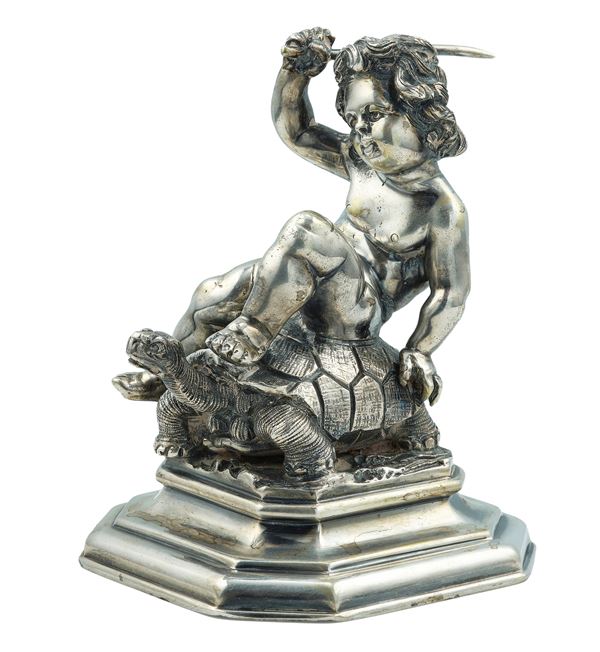 M. Buccellati. Putto con tartaruga