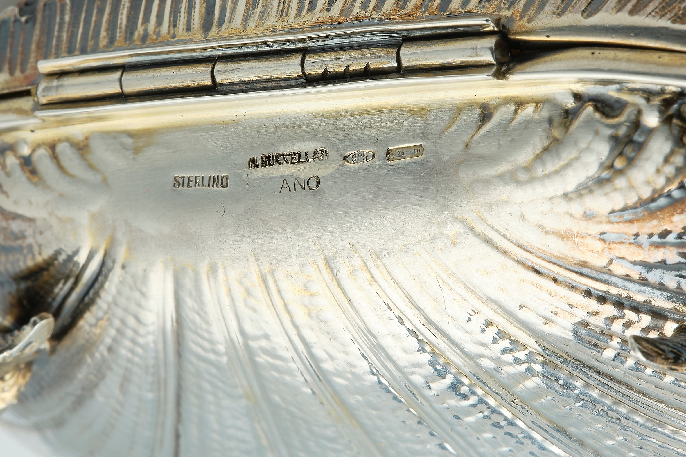 Argentiere Ilario Pradella (Milano), Scatola “conchiglia” in argento 925 per M. Buccellati