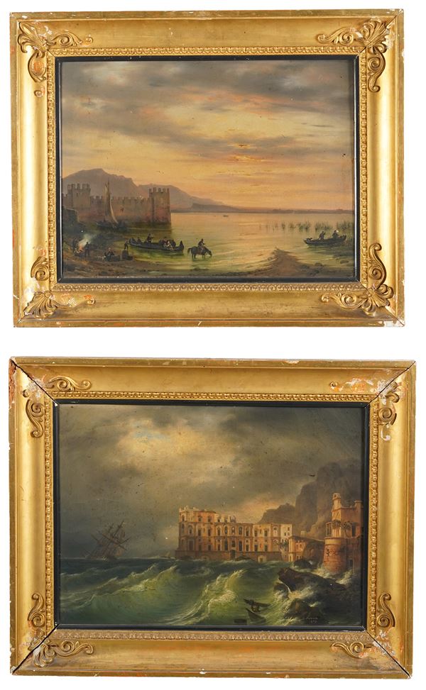 G. Renica Due vedute costiere