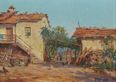 Molinari Paesaggio con Casolare
