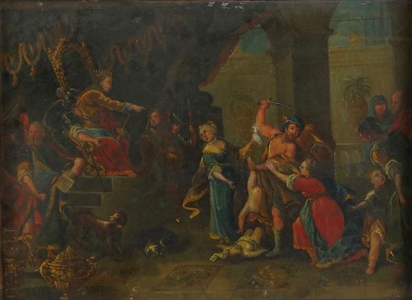 Scuola del XVIII secolo Giudizio di Salomone
