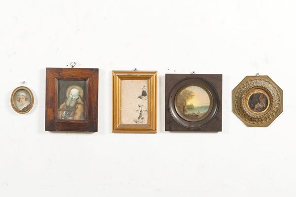 Lotto di piccoli dipinti