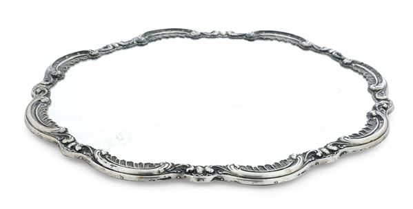 Presentoire a specchio. Argenteria italiana del XX secolo, argentiere Castaudi & Gautero, Vercelli