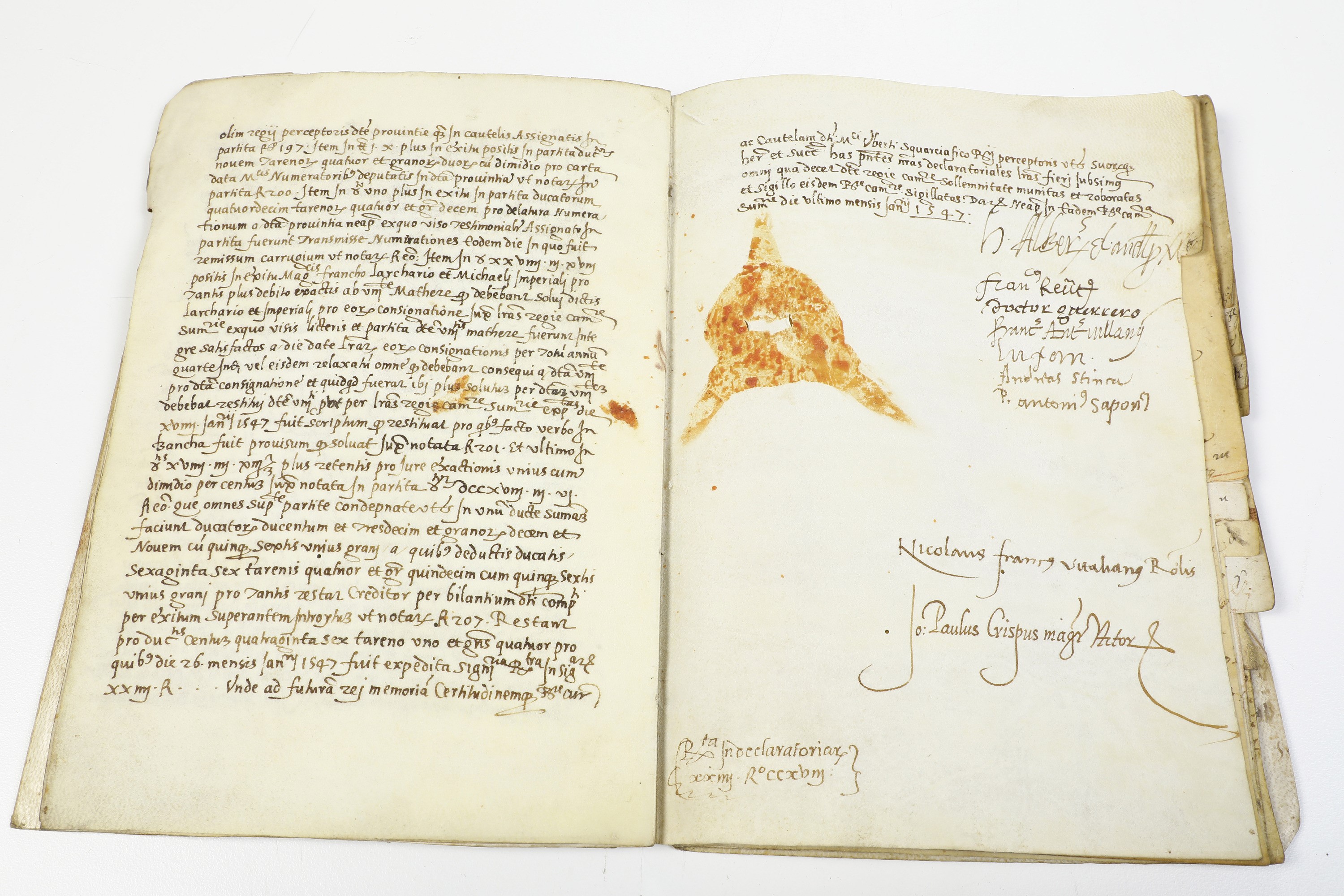 Manoscritto Pergamenaceo, Secolo XVI-XVII Raccolta di 3 Patenti o Decreti di Francesco Ferdinando...
