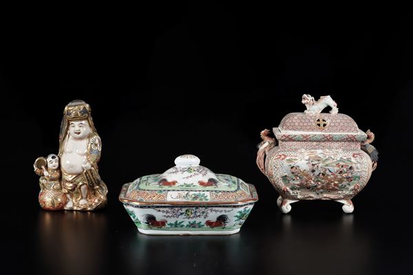 Tre ceramiche. Giappone XX secolo