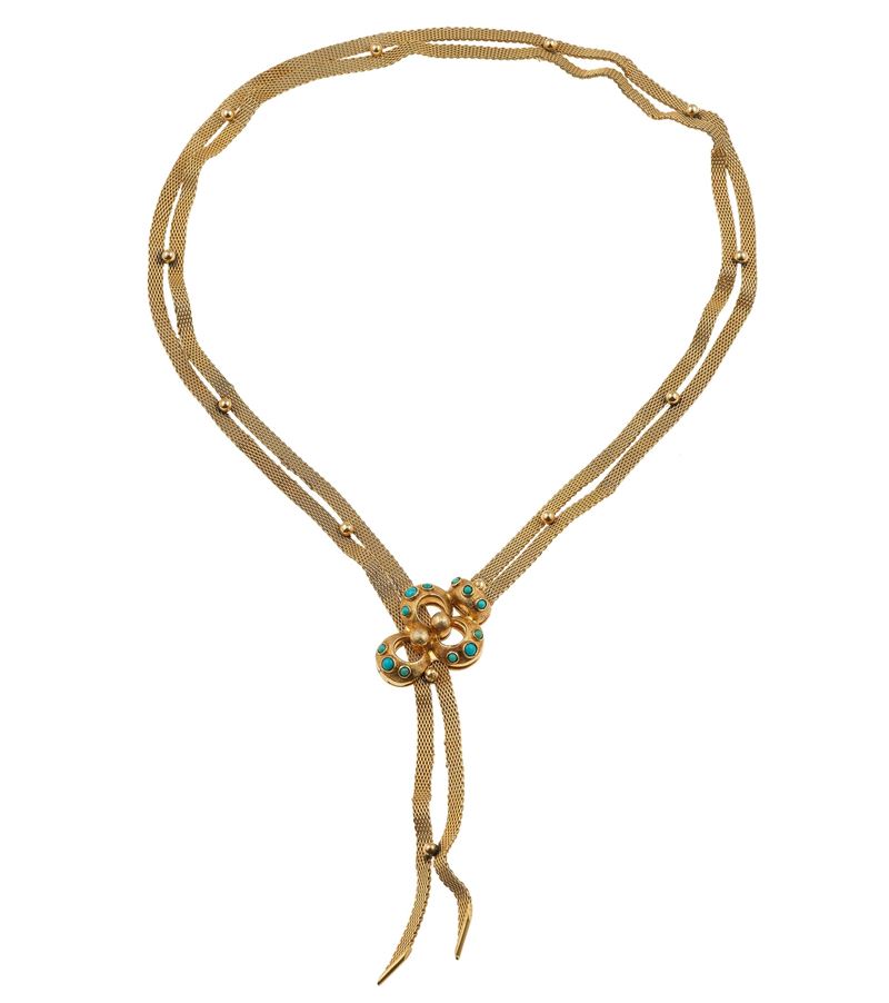 Collana con piccoli turchesi  - Asta Gioielli - Cambi Casa d'Aste