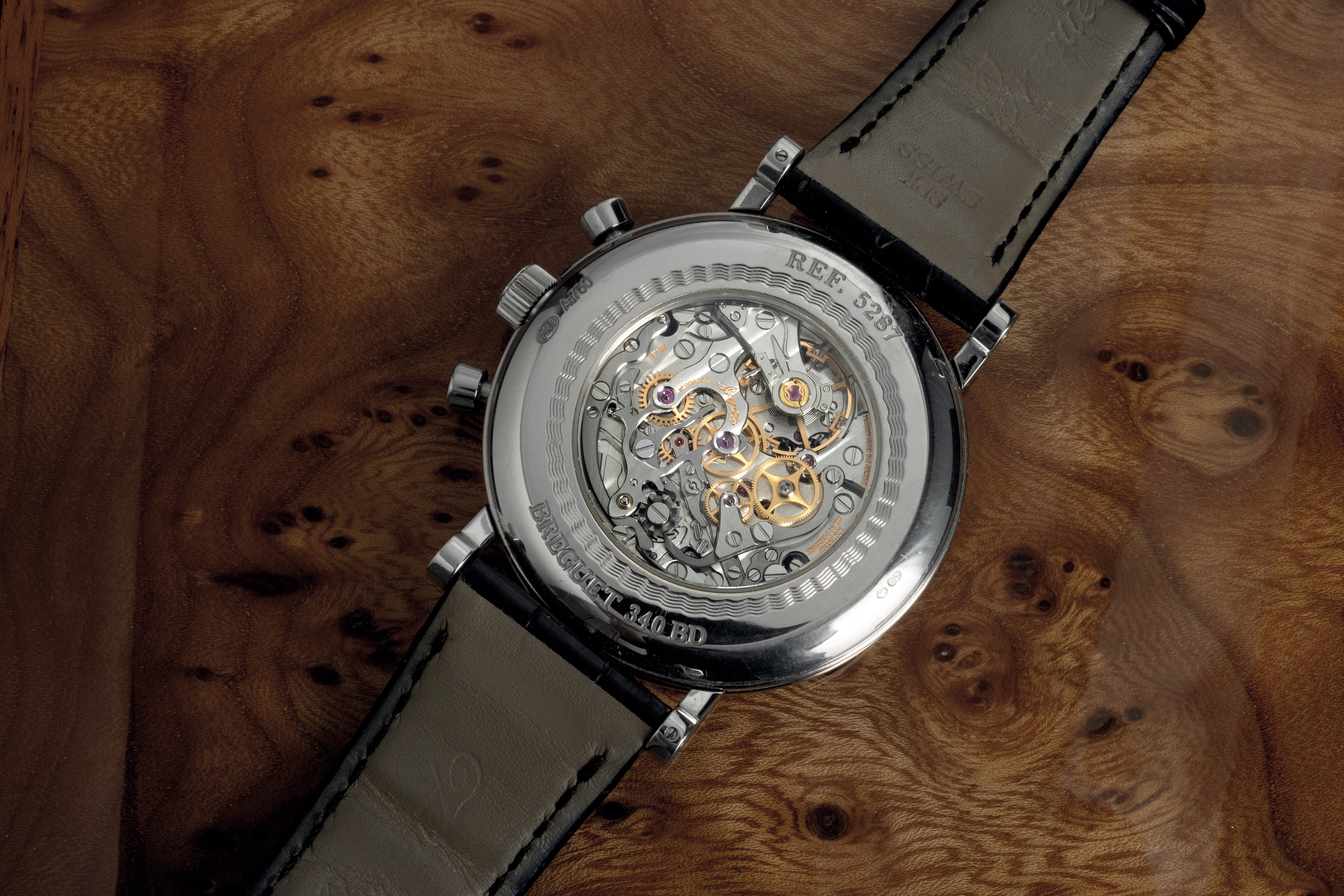 Breguet - Classique Chronograph Ref 5287 in Oro Bianco 18k, con Fondello a Vista Carica Manuale C...