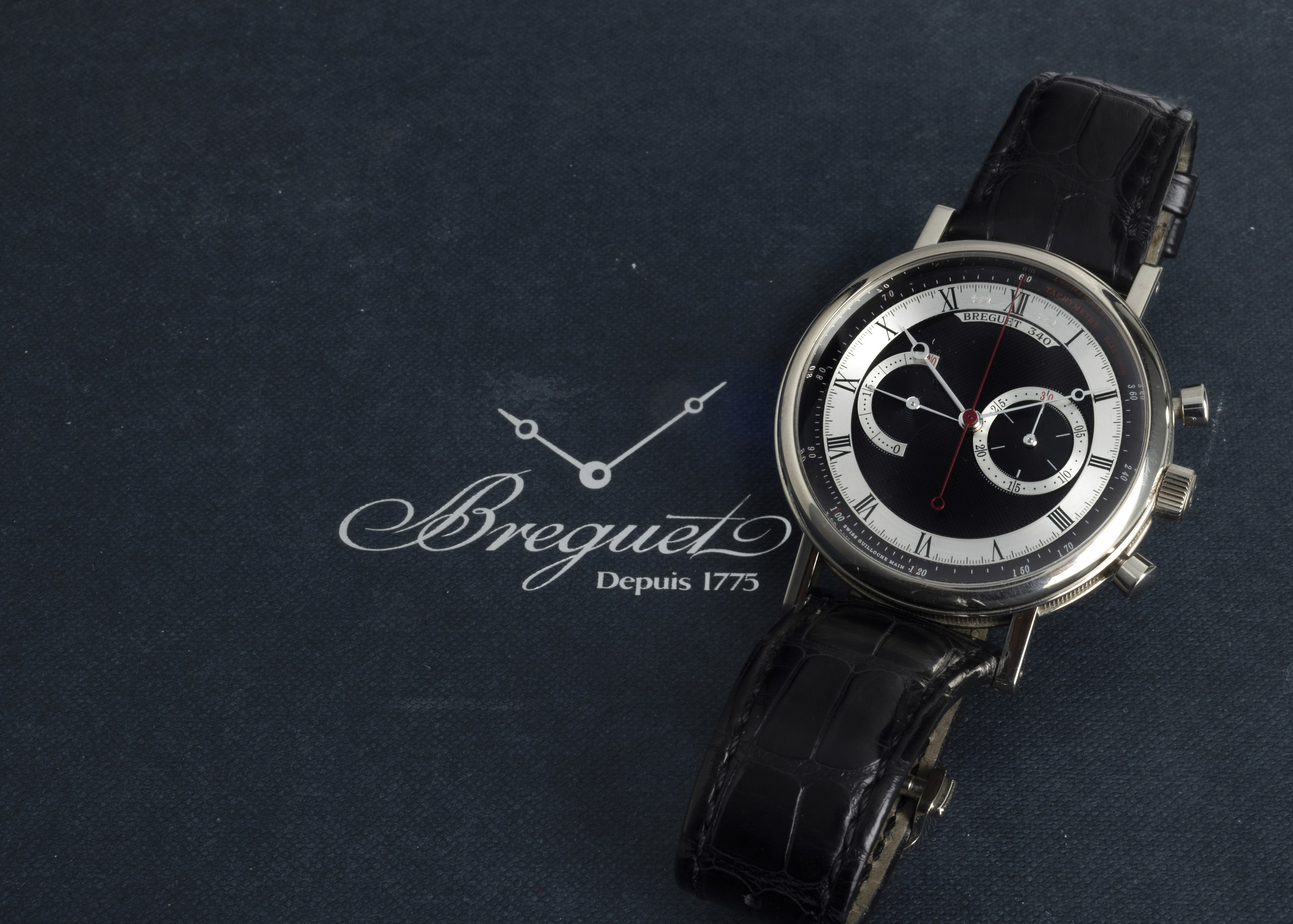Breguet - Classique Chronograph Ref 5287 in Oro Bianco 18k, con Fondello a Vista Carica Manuale C...