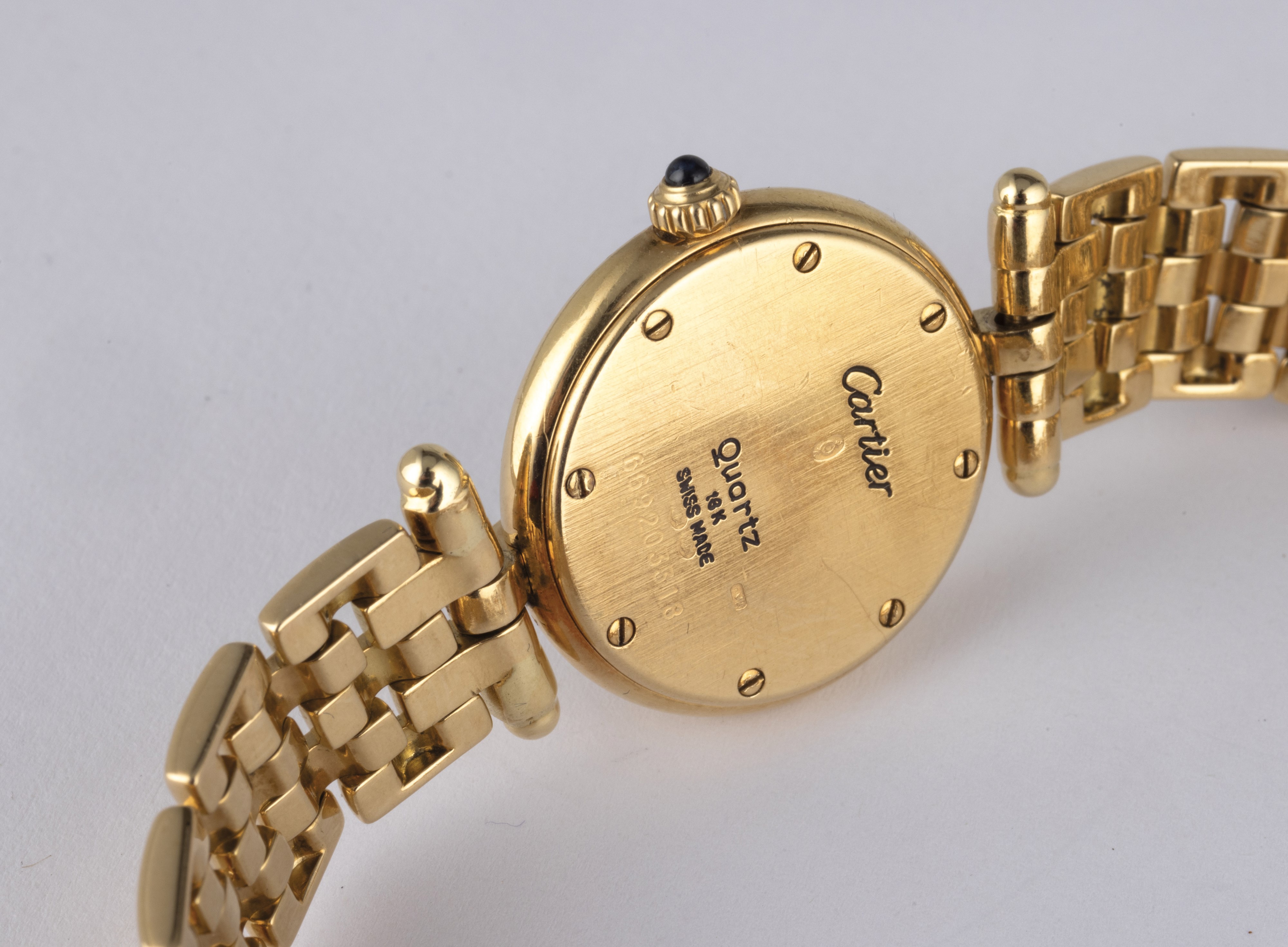 Cartier - Panthere Ronde in Oro Giallo 18k, Quadrante Argentè Movimento al Quarzo