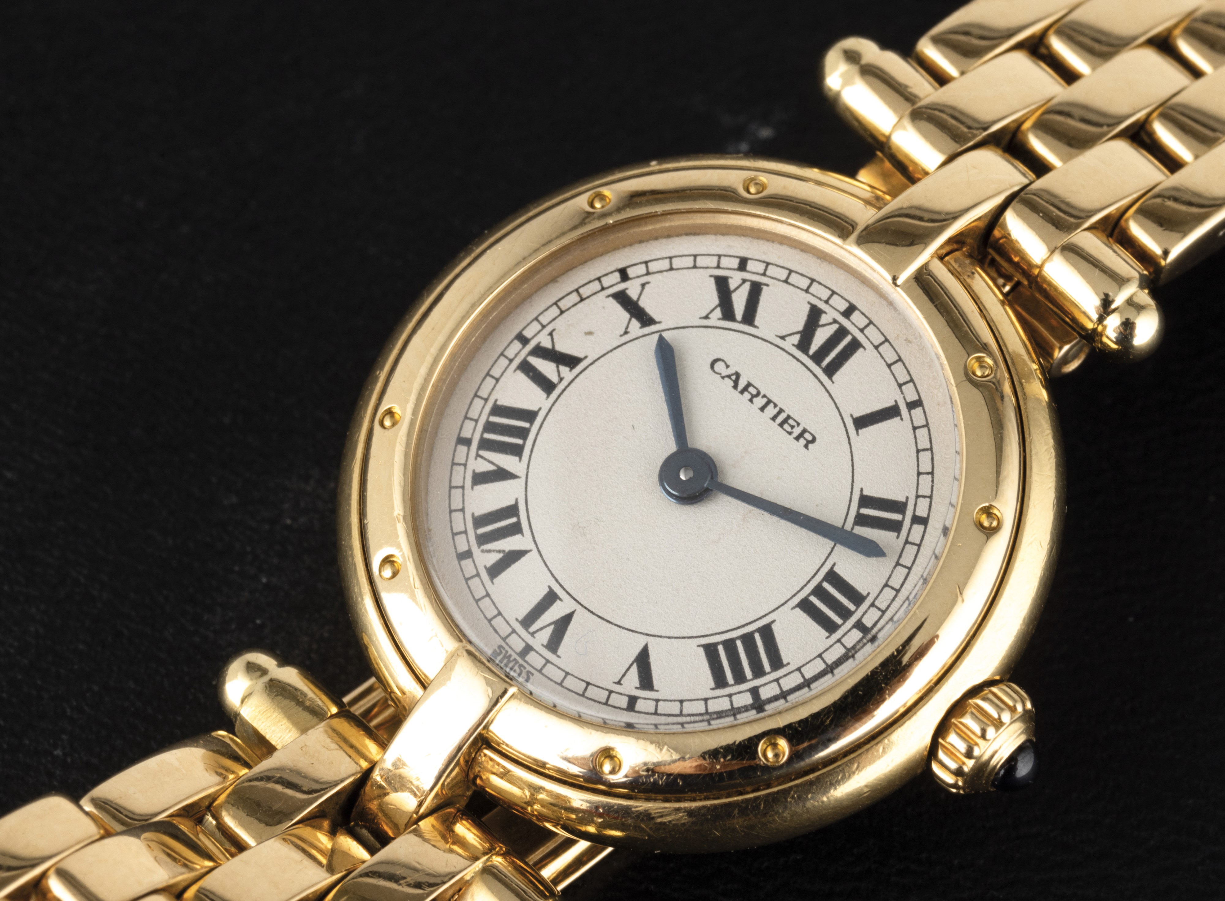 Cartier - Panthere Ronde in Oro Giallo 18k, Quadrante Argentè Movimento al Quarzo