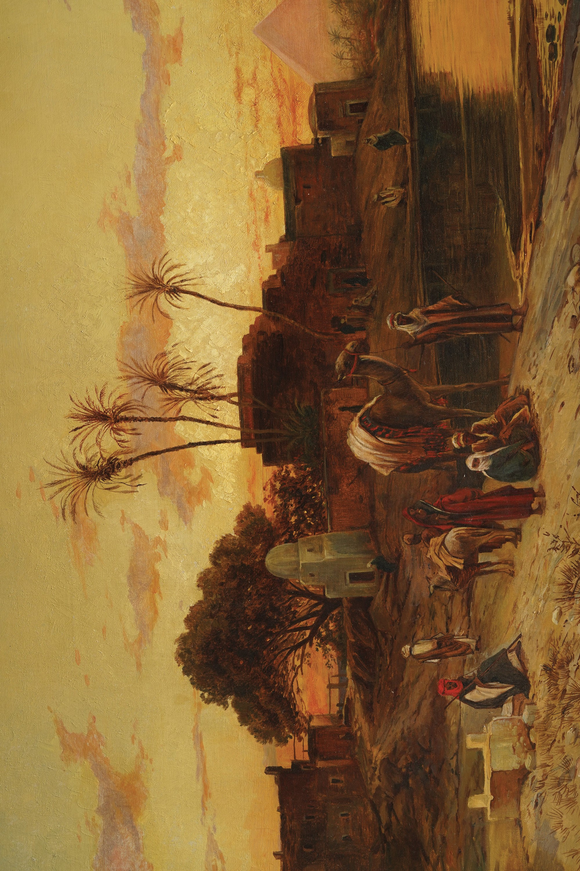 Hermann Corrodi - Tramonto sul Nilo