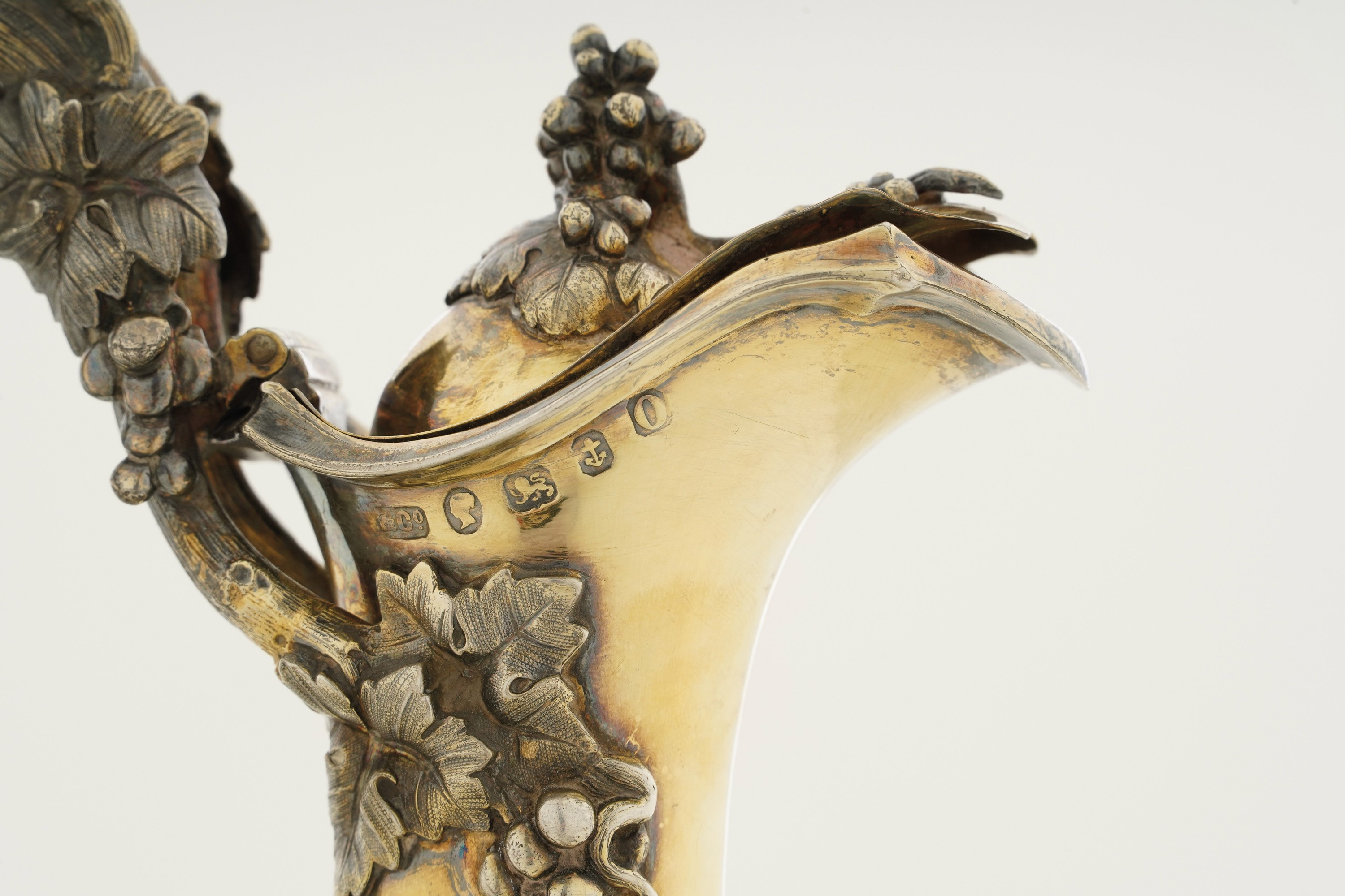 Caraffa. Birmingham, 1863, Argentiere Elkington&co