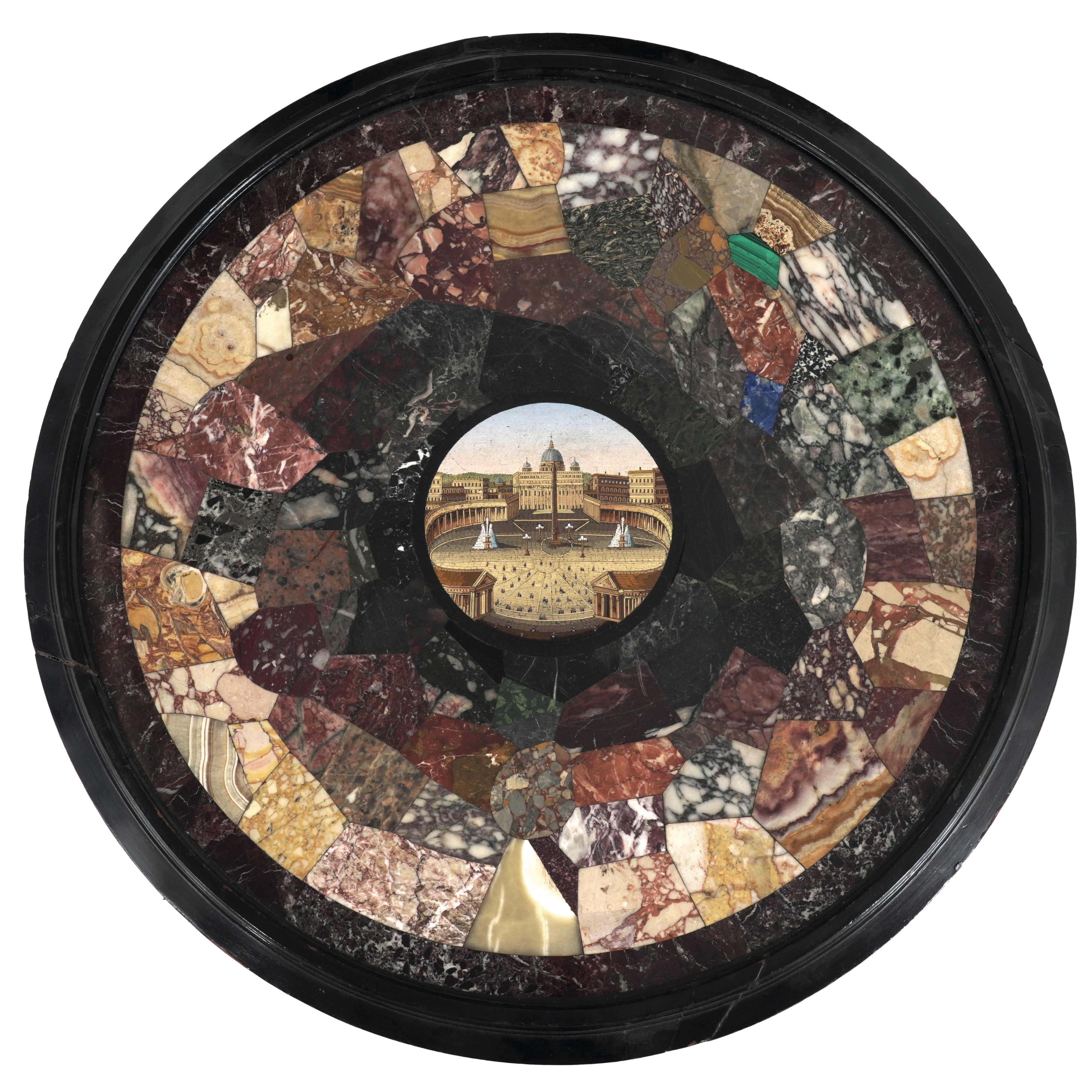 Tavolo con Micromosaico. Roma, XIX Secolo
