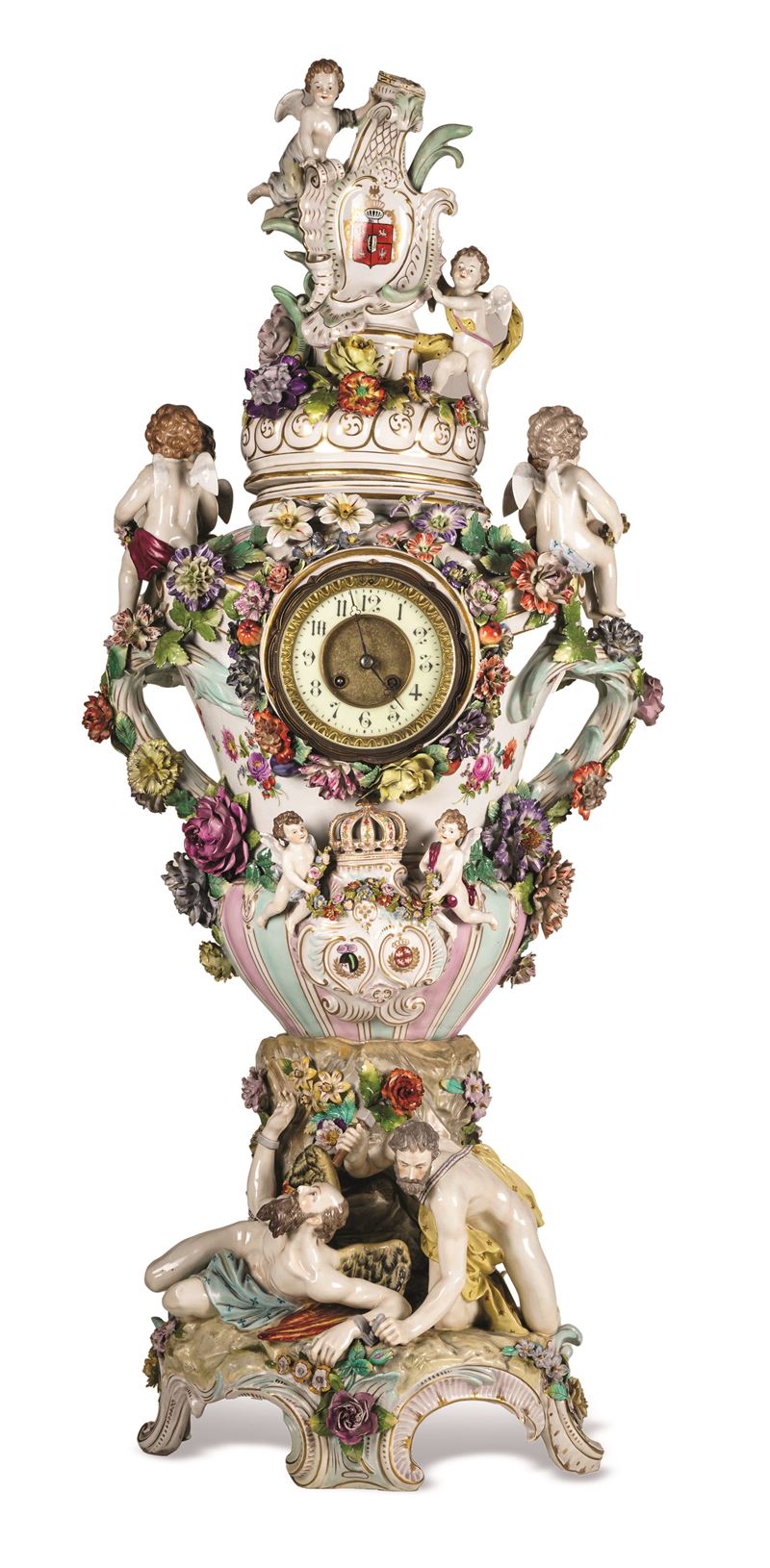Monumentale orologio Germania, Potschappel (Sassonia), Manifattura di Carl Thieme, verso la fine del XIX secolo   - Auction Six Centuries of Arts and Furnitures - III - Cambi Casa d'Aste