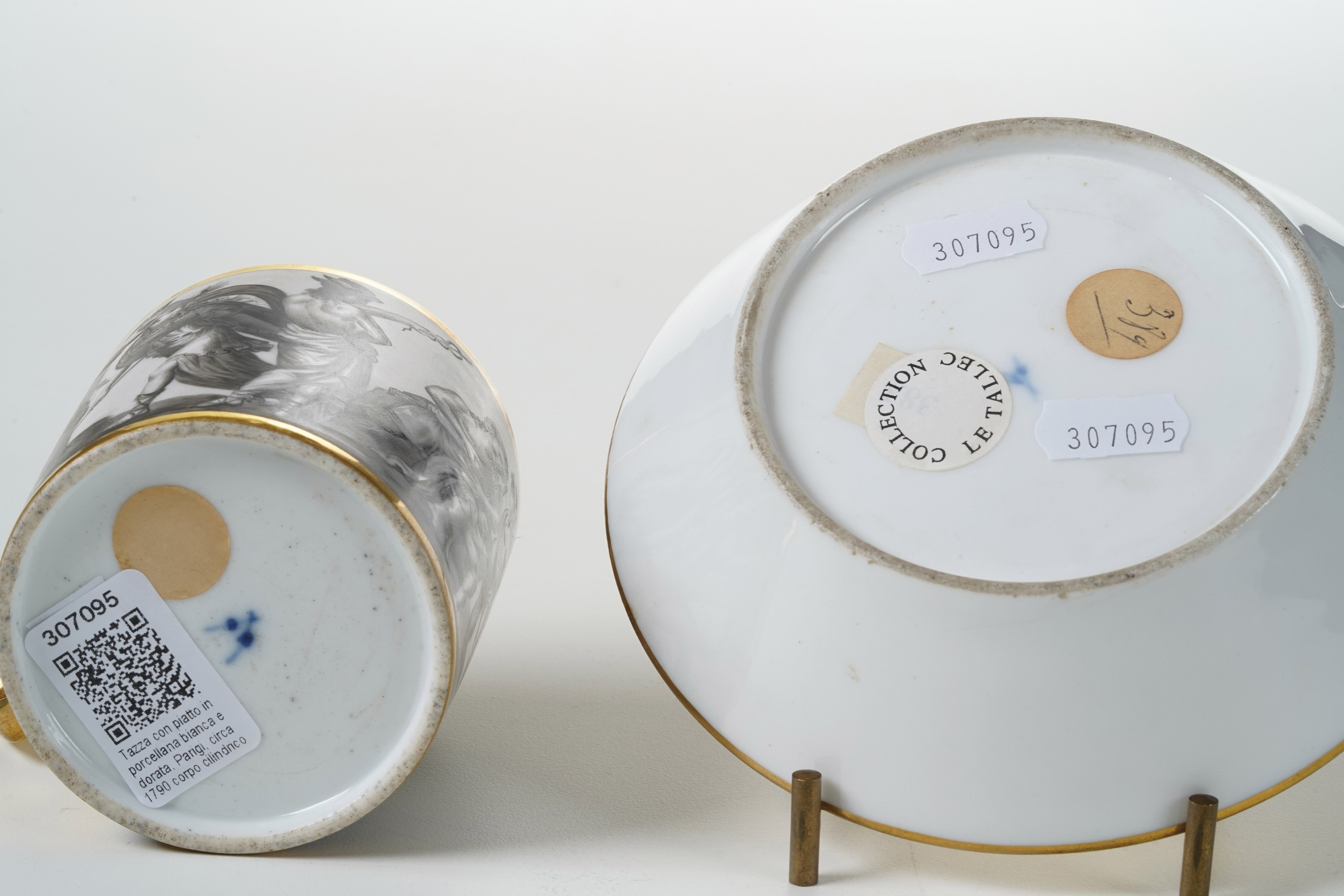 Tazza con Piattinoparigi, Manifattura Locré, 1790 Circa
