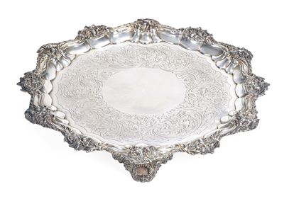 Salver. Londra, 1834, Argentiere Jonathan Hayne